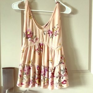 Floral tank blouse